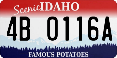 ID license plate 4B0116A