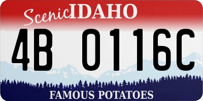 ID license plate 4B0116C