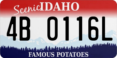 ID license plate 4B0116L