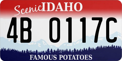 ID license plate 4B0117C