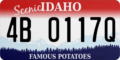 ID license plate 4B0117Q