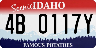 ID license plate 4B0117Y