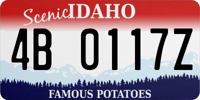 ID license plate 4B0117Z