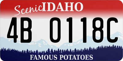 ID license plate 4B0118C