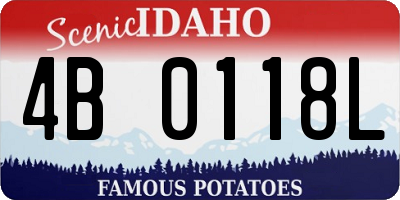 ID license plate 4B0118L