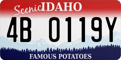 ID license plate 4B0119Y