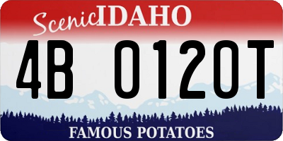 ID license plate 4B0120T