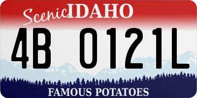 ID license plate 4B0121L