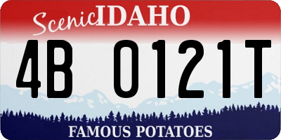 ID license plate 4B0121T