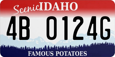 ID license plate 4B0124G