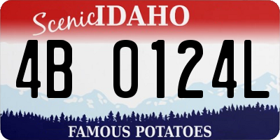 ID license plate 4B0124L