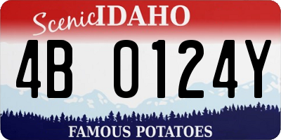 ID license plate 4B0124Y