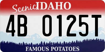 ID license plate 4B0125T