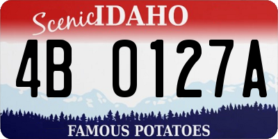ID license plate 4B0127A