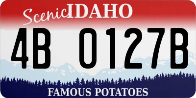 ID license plate 4B0127B