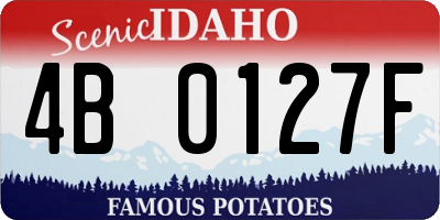 ID license plate 4B0127F