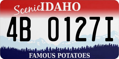 ID license plate 4B0127I