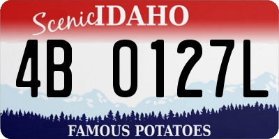 ID license plate 4B0127L