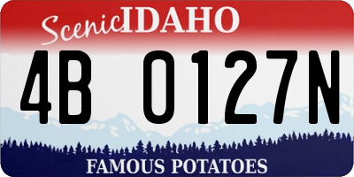 ID license plate 4B0127N
