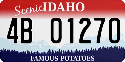 ID license plate 4B0127O