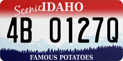 ID license plate 4B0127Q