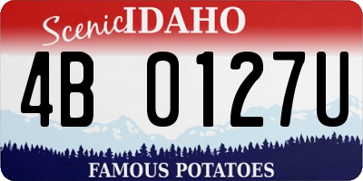 ID license plate 4B0127U