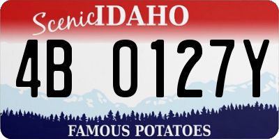 ID license plate 4B0127Y