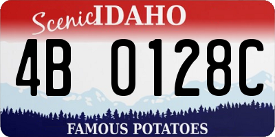 ID license plate 4B0128C