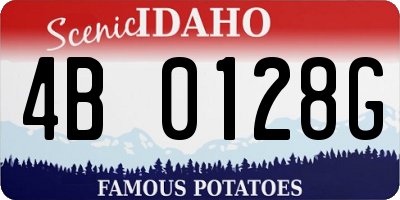 ID license plate 4B0128G