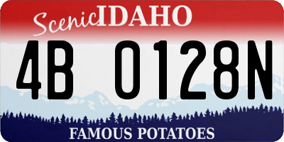 ID license plate 4B0128N