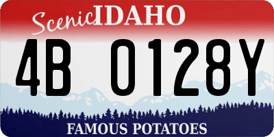 ID license plate 4B0128Y