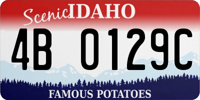 ID license plate 4B0129C
