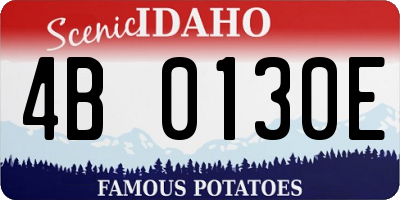 ID license plate 4B0130E