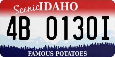 ID license plate 4B0130I