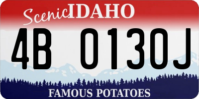 ID license plate 4B0130J
