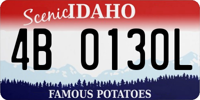 ID license plate 4B0130L