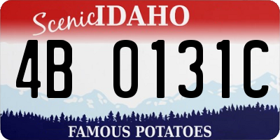 ID license plate 4B0131C