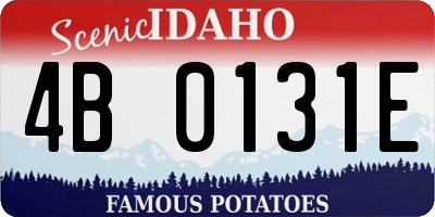 ID license plate 4B0131E
