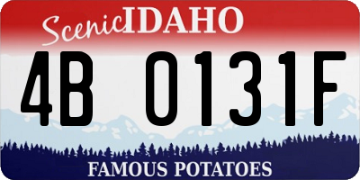 ID license plate 4B0131F