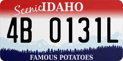 ID license plate 4B0131L