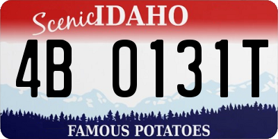 ID license plate 4B0131T