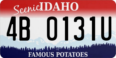 ID license plate 4B0131U