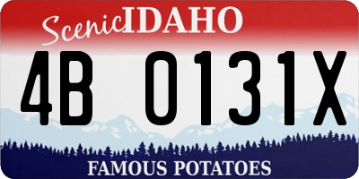 ID license plate 4B0131X