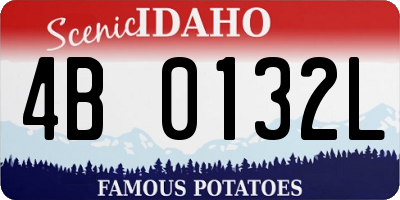 ID license plate 4B0132L
