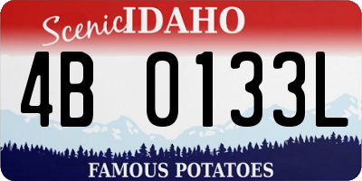 ID license plate 4B0133L