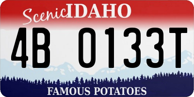 ID license plate 4B0133T