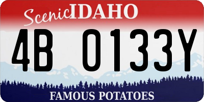 ID license plate 4B0133Y