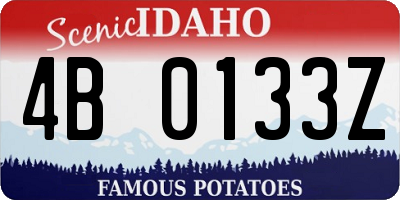 ID license plate 4B0133Z