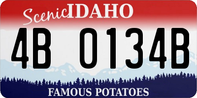 ID license plate 4B0134B