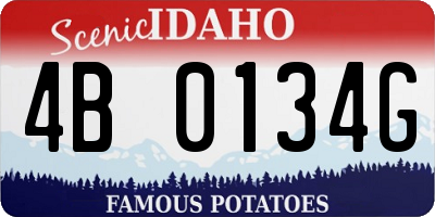 ID license plate 4B0134G